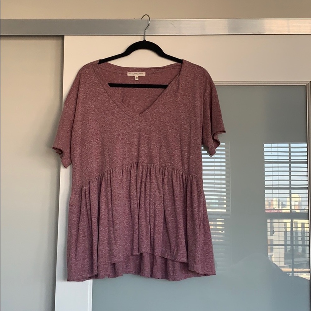 Truly madly deeply peplum tee